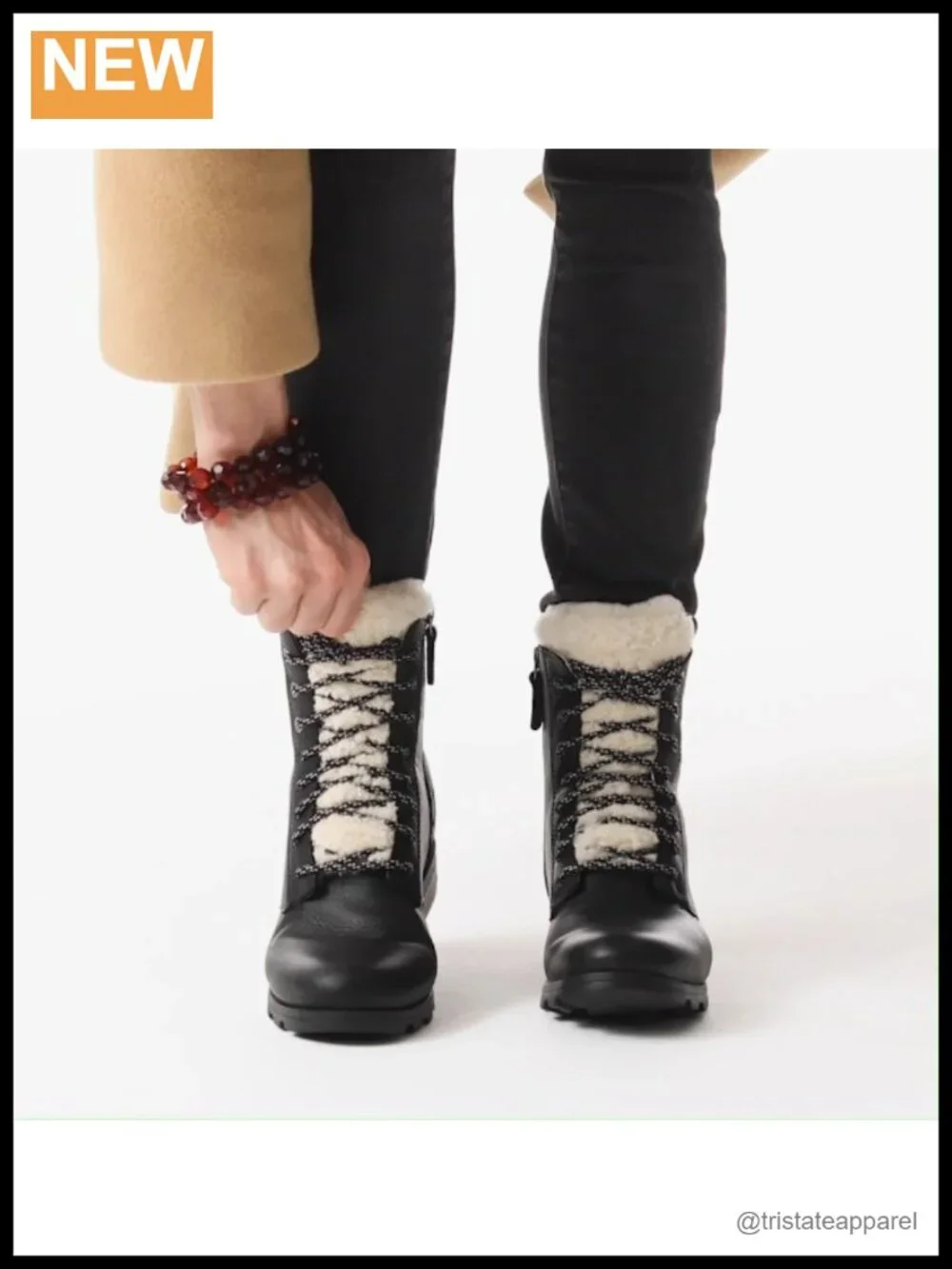 Sorel Women's Emelie Short Lace Waterproof Leather Winter Snow Boots